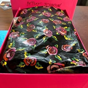 Faalyn Betsey Johnson stilettos, black studded